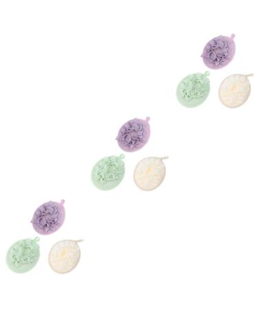 FRCOLOR 9 Pcs Shower Loofah Exfoliating Loofah Shower Scrubber Bath Exfoliating Body Scrunchie Shower Mesh Pouf Shower Puff Bubble Making Net Loofah Dish Sponge Body Scrubber Ball Sponges