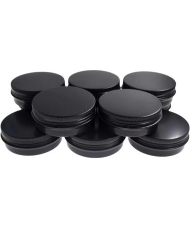 ZHIYE 12 Pcs Aluminium Screw Pots 60ml Empty Black Cosmetics Container Tin Balm Make Up Jar - Buy Online on GoSupps.com
