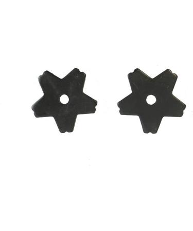 Black Spur Rowels - 1 1/8 inch Cloverleaf Design | AJ Tack Wholesale - Buy Online on GoSupps.com