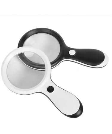 Handheld Large Magnifying Glass 10X Reading Magnifier for Seniors & Kids Magnifying Lens for Book Newspapers Reading Small Gift - Buy Online on GoSupps.com