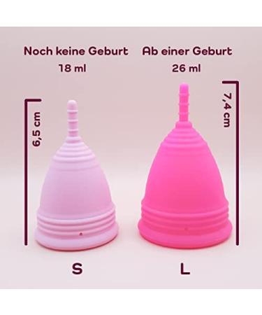 Lovu Cup | Reusable Menstrual Cup | Medical Silicone | Made in Germany | Includes Sterilization Cups & Organic Cotton Bags | Eco-Friendly & Sustainable - Buy Online on GoSupps.com