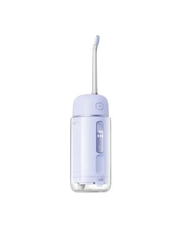 Water Flosser Cordless Portable Mini Oral Irrigator Teeth Cleaner Rechargeable Power Dental Flosser Picks for Travel Home 3 Modes IPX7 Wateroproof for Teeth Braces Dental Care Purple