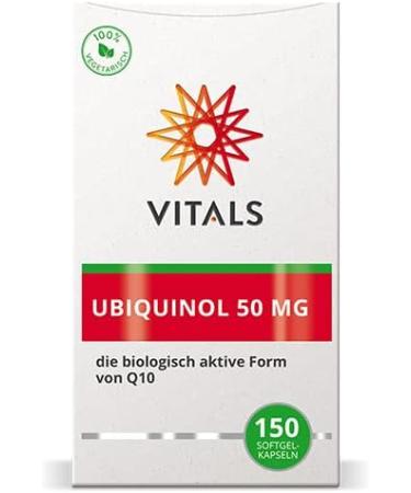 Buy Vitals Ubiquinol 50mg - 150 Vegetarian Softgel Capsules | Optimal Bioavailability | Kaneka Q10 Specialist - Buy Online on GoSupps.com