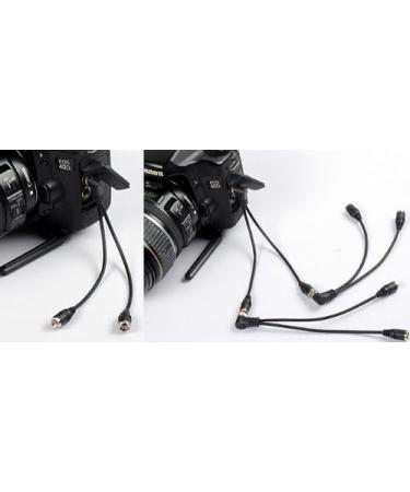 DSLRKIT Flash PC Sync Splitter Cable - 1 Male to 2 Female Socket with Screw Lock - Buy Online on GoSupps.com