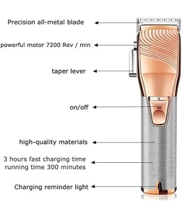 toothgeneric Hair Cutting Tool Barber Professional Fading Blending Hair Clipper Strong Motor Rechargeable Hair Trimmer Professional Electric Hair Cutting kit (Color : CR-34) - Buy Online on GoSupps.com