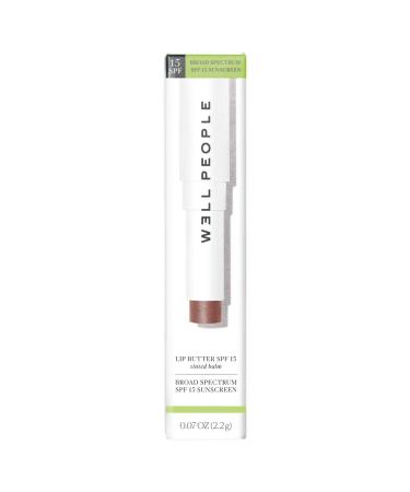 WELL PEOPLE Lip Butter SPF 15 Tinted Lip Balm - Afterglow | Plant-Based, Cruelty-Free, Clean Beauty - 0.07 oz (2.2 g) - Buy Online on GoSupps.com