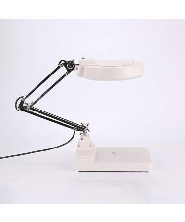 Magnifying Glass Screen 5X/8X/10X/15X/20X Magnifying lamp Folding Reading Desk Cosmetic Repair Welding White Magnifying Lens with LED Light Double The Comfort Vision Blue red white - Buy Online on GoSupps.com