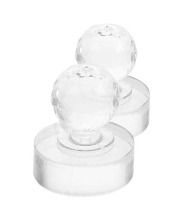 Lot de 2 Tampons Presse-poudre Ronds 27 Mm en Acrylique Transparent pour Fard Paupi res et Blush Outil de Pressage Cosm tique Pr cis et Multifonctionnel pour Maquillage