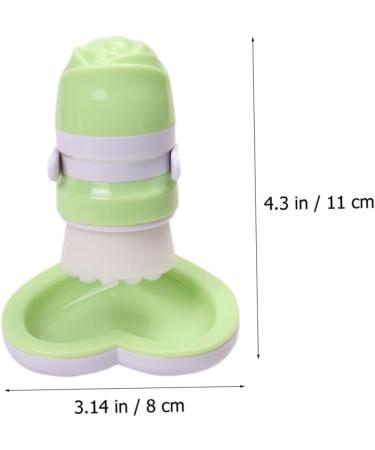 MERRYHAPY 1pc Face Brush Applicator Bottle Face Wash Brush Facial Brush Face Exfoliator Brush Facial Brush Manual Cosmetic Brush Scrubber Manual Facial Brush Fiber Wool 11x8cm Green - Buy Online on GoSupps.com