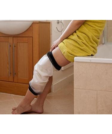 Large Waterproof Knee Cast Shower Cover - Reusable Protector for Knee Replacement Surgery, Wounds, and Burns - New TPU Process - (Large Size) - Buy Online on GoSupps.com