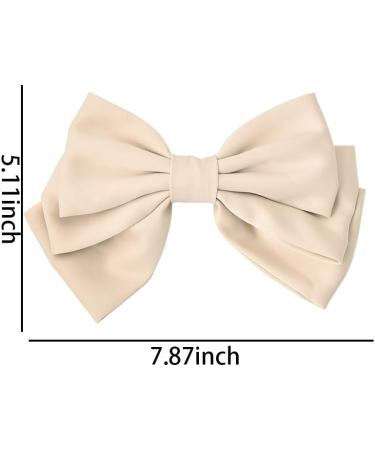 Bowknot Hair Clip for Women Girls Vintage Barrette Hair Clips for Women Bowknot Alloy Hair Clips for Teen Girls Bow Knot Hair Clip for Thick Fine Hair Accessories Ornaments for Girls Women Light apricot - Buy Online on GoSupps.com