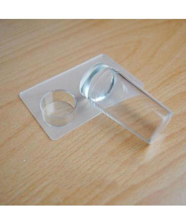 Bodhi2000 Transparent Silicone Nail Art Stamper & Scraper Set - DIY Manicure Tool for Perfect Printing | International Shipping Available - Buy Online on GoSupps.com