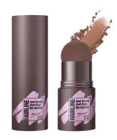 Hairline Powder Stick - Root Touch Up Hairline Powder for Women & Men Instantly Hair Color Shadow Cover Gray Hair Root Waterproof Hair Touch-Up Thin Hair Powder(Light Brown)