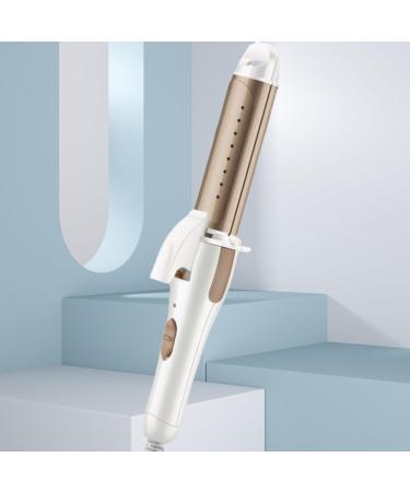 Travel Hair Curling Iron & Straightener 2 in 1 - Argan Oil Infused Mini Ceramic Iron for Long & Short Hair (Champagne) - International Shipping Available - Buy Online on GoSupps.com