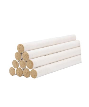 BUIFULSIC 10ST Handmade sticks Moxibusion pillars Moxa rod tires Moxa Strip Moxa container Moxibustion acupuncture Moxibuskung-Treatment Moxa holder yes white Moxibusstation stripes