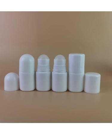 Jihuoo 4-Pack 30ml Refillable Plastic Roller Bottles for Aromatherapy | Empty Roll-On Bottles with Round Coverage - Buy Online on GoSupps.com