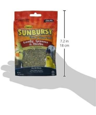 Higgins Sunburst Leafy Greens & Herbs Gourmet Treats for Birds - 2 Pack - Buy Online on GoSupps.com
