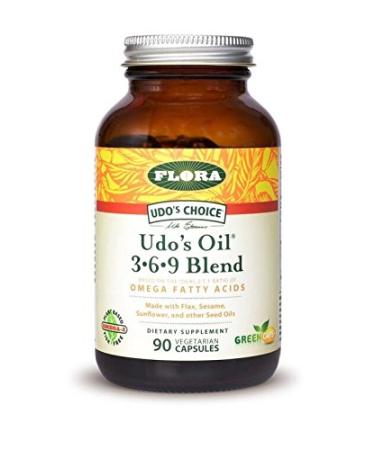 Flora - UdoShip-s Choice, Omega 369 Oil Blend, Vegetarian Capsules, 90 Count - Buy Online on GoSupps.com