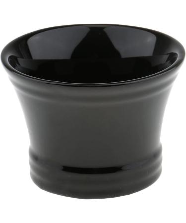 Black Ceramics Men Shaving Mug Bowl | Premium Barber Beard Shaving Brush Soap Cup - Buy Online on GoSupps.com