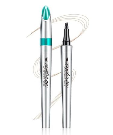 Eyebrow Pencil Quad-Tip Split Eyebrow Pencil Highly Effective Filler for a Long-Lasting Natural Wild Eyebrow Look Natural and Long-Lasting 5 Colors to Choose From (1)