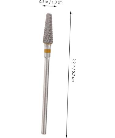 Beavorty Remove Dead Skin nails drill bits manicure drill bits nail grinding head nail drill bits set Tungsten steel Polish Nail medium Yellow - Buy Online on GoSupps.com