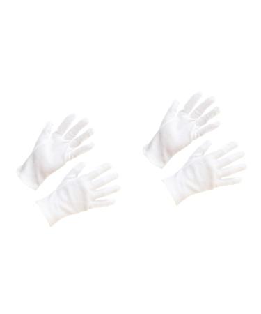 CLISPEED 24 Pairs Warm Work Gloves Coin Gloves Cotton Hand Moisturizer Gloves Anti-spitting Work Gloves Hair Salon Gloves Hand Gloves Warm Gloves White Moisturizing Labor Protection Cotton