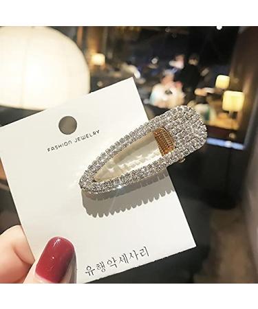 2PCS Gold Glitter Rhinestone Hair Clips for Women | Stylish Hair Accessories for Girls - Buy Online on GoSupps.com