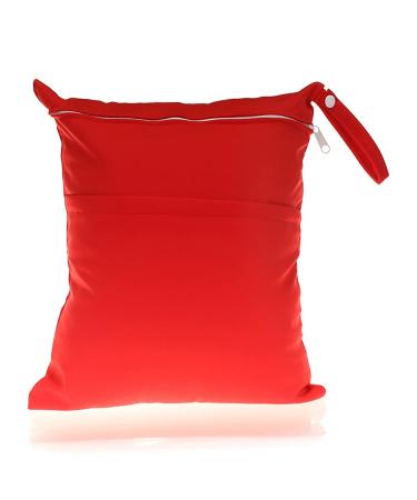 Egurs reusable wetbag wet bag diaper bag for baby diapers dirty clothes and other accessories red