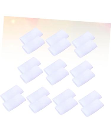 Gatuida 10 Pairs Toe Sleeves for Toe Caps Toe Cap Protector Thumb Protector Gelt Ear Sticker Ceramic Toothbrush Holder Nail Tools for Nail Art Bunion Eversion Corn Stickers White - Buy Online on GoSupps.com