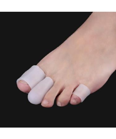 POPETPOP Silicone Toe Separator Sleeves - 10pcs Protectors for Overlapping Toe, Bunion Spacer Alignment Corrector - Buy Online on GoSupps.com