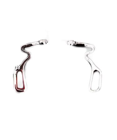 Wekiva replacement nose cushion holder made of metal nose bridge 1 pair of silver metal-plug-in-glasses nose cushion arm replacement glasses-nose-nasal cushion arm holder for the glasses repair