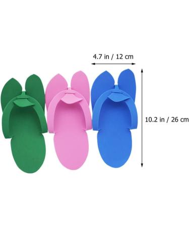 LALAFINA 48 Pairs Disposable Pedicure Slippers - Colorful Anti-Eva Foam Slippers for Women Salon Pedicure and Spa Guests - Buy Online on GoSupps.com