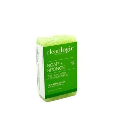Clean Logic Soap + Sponge Cucumber Melon 4.2 oz.