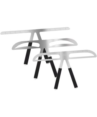 DOITOOL 2pcs Eyebrow Shaper Stencil Kit Eyebrow Ruler Tool Eyebrow Stencil Kit Eyebrow Card Stainless Steel - Buy Online on GoSupps.com