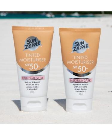 Sun Zapper BB Cream SPF 50+ Medium/Dark Tinted Moisturizer 50mL - Made in Australia - Buy Online on GoSupps.com