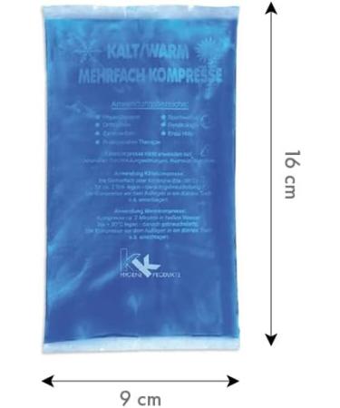 KK Cold-Warm Compress - 9x16 cm Blue - 10-Pack for Pain Relief & Recovery | Shop Internationally - Buy Online on GoSupps.com