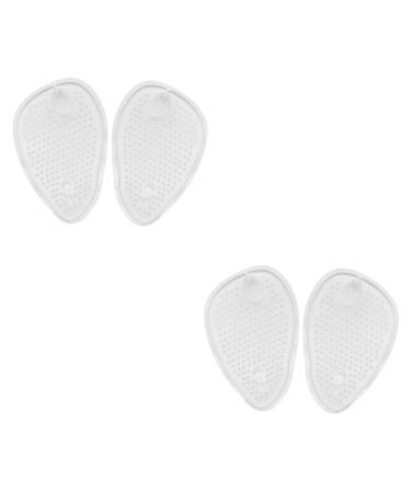 Gatuida 8 Pairs Sandals Gel Pads Shoe Insoles Forefoot Metatarsal Pads Half Shoe Pads Forefoot Pad Shoe Inserts Pads Self-Adhesive Insole Feet Pads for Heels Arch Front Feet Half Size Pad
