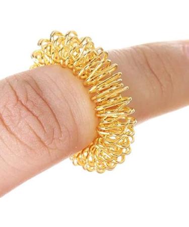 NTCPEFY Spiky Sensory Finger Rings - 20 Piece Acupressure Set for Stress Relief & Massage - Buy Online on GoSupps.com
