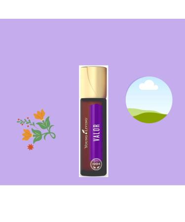 Young Living Valor Roll-On 10 ml | Essential Oil for Aroma Therapy Yoga & Meditation - Frankincense Black Spruce Blue Tansy Camphor Wood Geranium - Buy Online on GoSupps.com