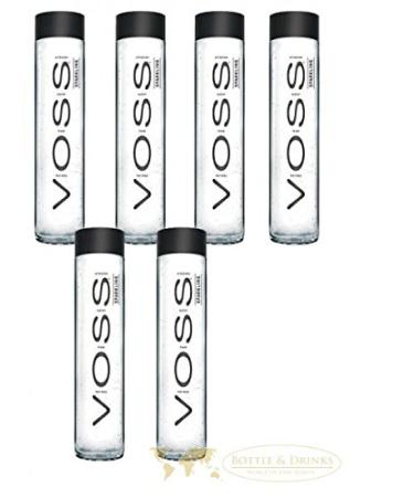 Voss Wasser Sparkling 6 x 800 ml of glass