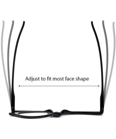 Clear Make Up Glasses Flip Up Lens Magnifying Eyeglasses Eye Makeup Glasses for Women (Blue 1.5) - Buy Online on GoSupps.com