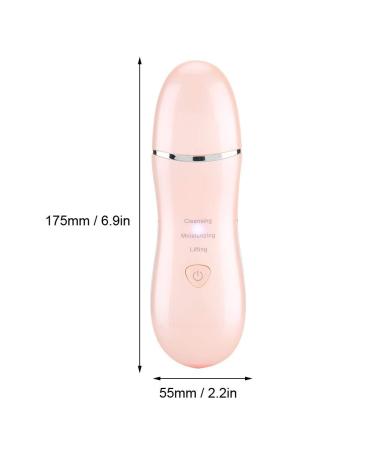 Skin Scrubber Face Spatula for Deep Facial Cleansing - Acne Extraction and Exfoliating Agent - Face Cleaning Machine in Pink - Buy Online on GoSupps.com