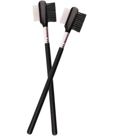 FRCOLOR Set of 2 Eyelash Brush Eyebrow Comb Eyelash Comb Makeup Tools Eyebrow Brush Mascara Steel Needle - Buy Online on GoSupps.com