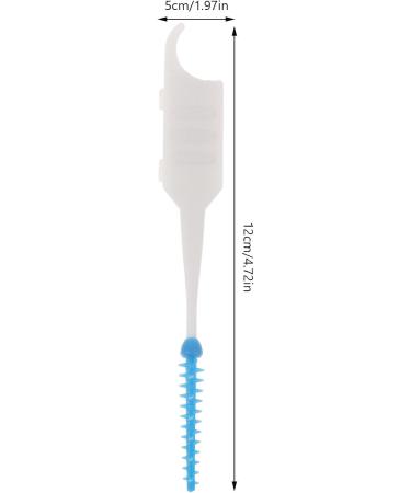200 PCS Soft Silicone Double-Sided Toothpicks - Box Dental Brush Stick for Mouth Care | 6 Sets Kitchen Utensils - Blue - Buy Online on GoSupps.com