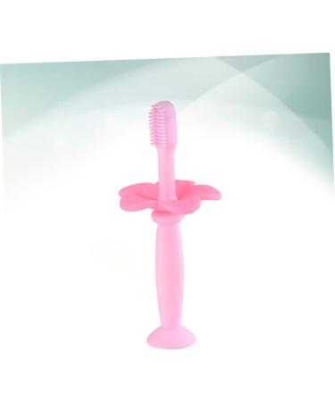 Collbath 1stk Silicone Baby Toothbrush - Pink | Children's Oral Care Training Brush | 1 Piece - Safe & Gentle Cleaning - Buy Online on GoSupps.com