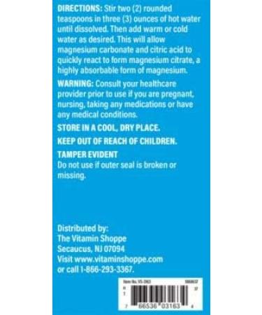 The Vitamin Shoppe Calm Zone Magnesium Mineral Powder 325mg Raspberry Lemon Relaxation Drink for Muscles Digestive & Bone Support Natural Flavors for Calm & Regularity (16 Ounces Powder) 1 Pound (Pack of 1) - Buy Online on GoSupps.com