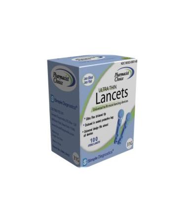 Pharmacist Choice 33g Ultra Thin Lancets 100/bx