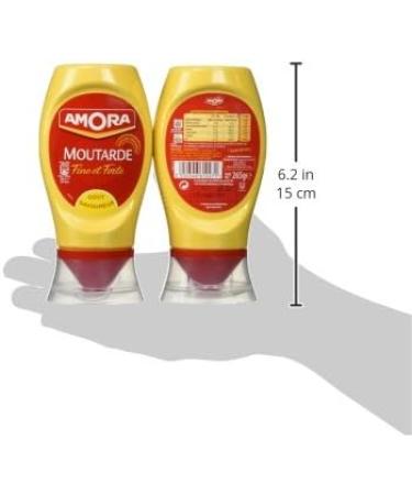 Amora French Strong Dijon Mustard - Fine et Forte, 2 x 265g - Buy Online on GoSupps.com