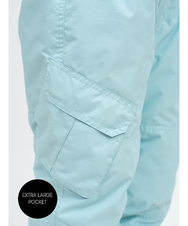 Therm Toddler Snow Pants - Waterproof Insulated Ski Bibs for Kids 2T - Classic Iced Aqua - Buy Online on GoSupps.com