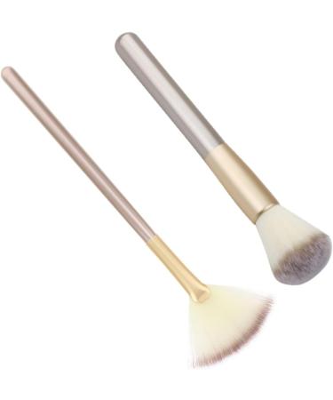 FRCOLOR 4 Sets Makeup Brush Highlighter Brush Makeup Highlighter Powder Facial Makeup Blush Fan Makeup Brush Make up Fan Makeup Tools Face Paint Corrugated Silk Nylon Wool Woman - Buy Online on GoSupps.com